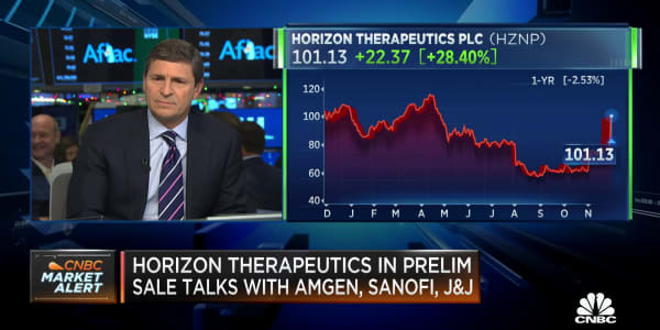 Horizon Therapeutics in preliminary sale talks with Amgen, Sanofi, J&J