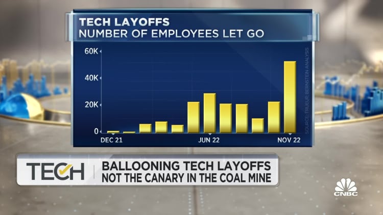 Tech layoffs may not be a bad omen for U.S. economy at large