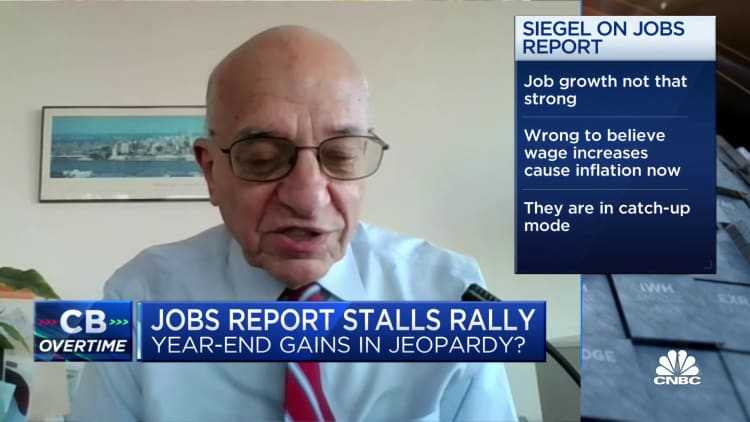 I did not regard today's jobs report as hot, hot, hot, says Wharton's Jeremy Siegel