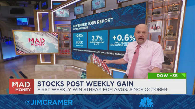Cramer's week ahead: Markets need strong job market, tame inflation to stay up