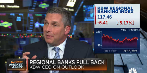 Focus on banks with strong balance sheets, says KBW CEO Tom Michaud