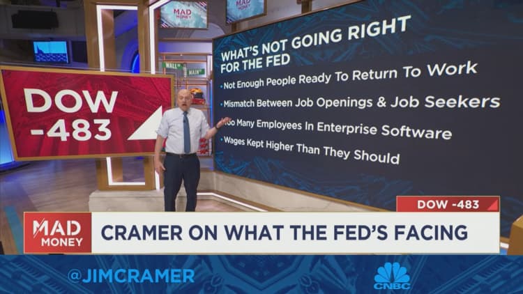 Jim Cramer explains why the Fed needs to keep raising interest rates