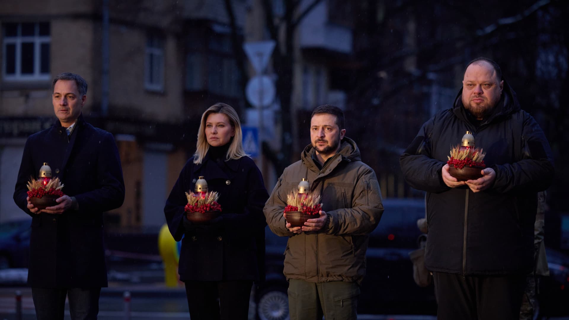 Ukrainian President, Volodymyr Zelenskyy visits Donetsk front, where the most violent clashes in the war with Russia took place in Ukraine on December 06, 2022. 
