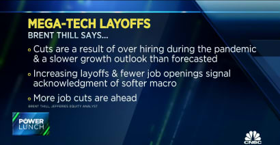 Further tech layoffs likely as headcount numbers outpace revenue: Jefferies' Brent Thill