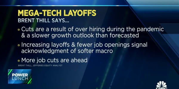 Further tech layoffs likely as headcount numbers outpace revenue: Jefferies' Brent Thill