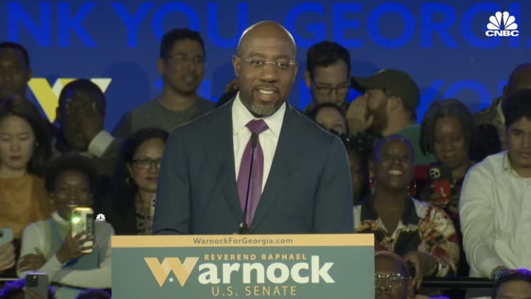Raphael Warnock beats Trump pick Herschel Walker in Georgia Senate runoff, NBC projects