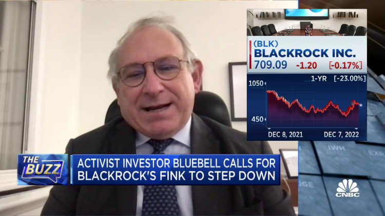 Bluebell Capital CEO on BlackRock: The company isn't doing what it says it'll do