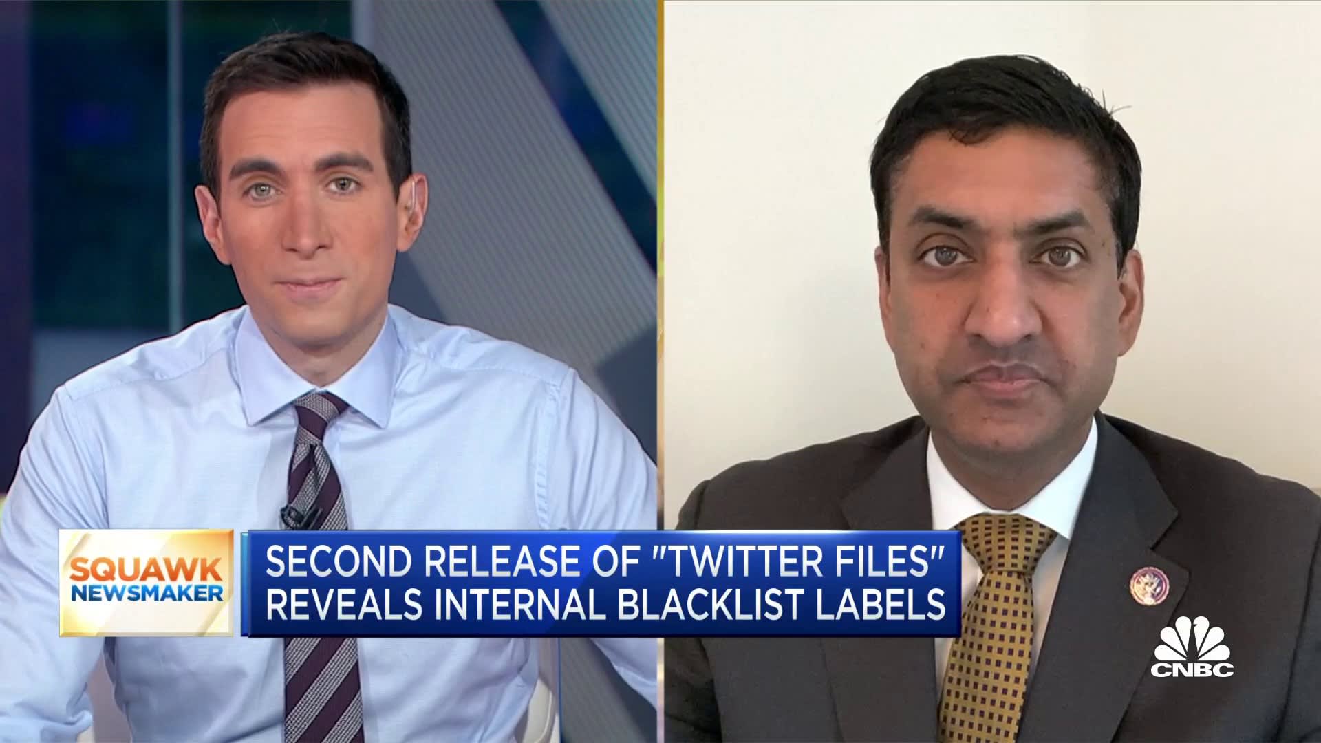 Twitter is the modern public square and should not censor journalists, says Rep. Ro Khanna