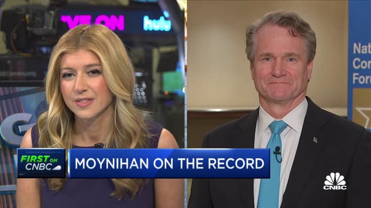 We predict a slight recession next year, but we'll fare better than most other countries: BofA's Moynihan
