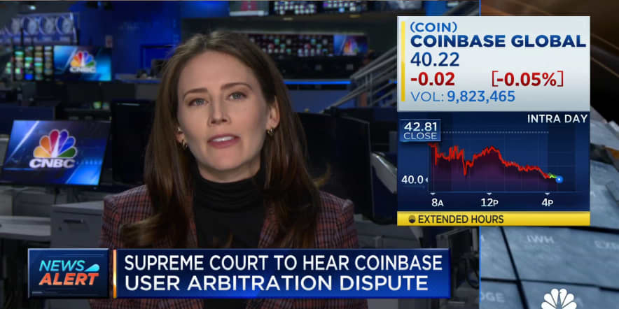 Supreme Court to hear Coinbase user arbitration dispute