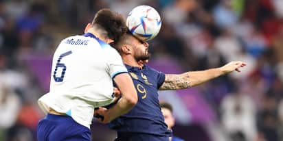 France beats England 2-1 to advance to World Cup semifinals