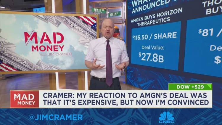 Jim Cramer says three key deals helped the market rally on Monday