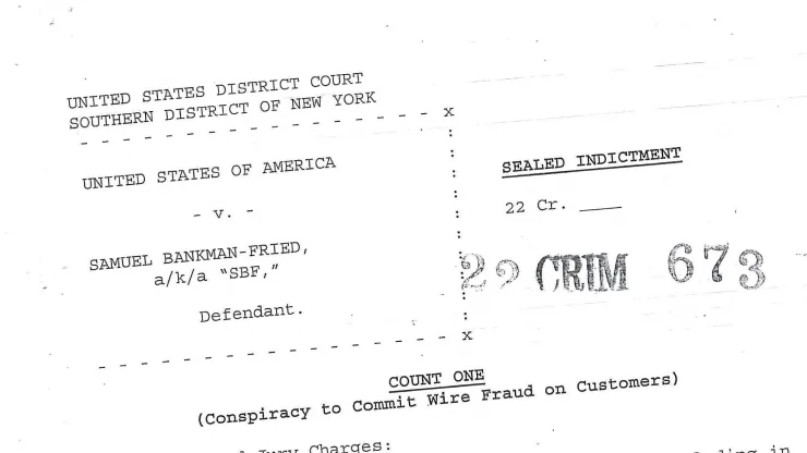 Sam Bankman-Fried criminal charges unsealed: Conspiracy to defraud the U.S., wire fraud, securities fraud, and money laundering (cnbc.com)