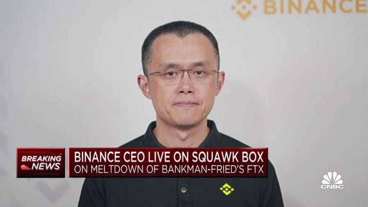Watch CNBC's afloat interrogation with Binance CEO Changpeng Zhao