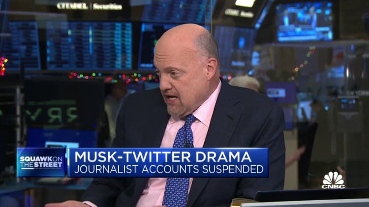 Elon Musk needs to go back to Tesla and have others run Twitter, says Jim Cramer
