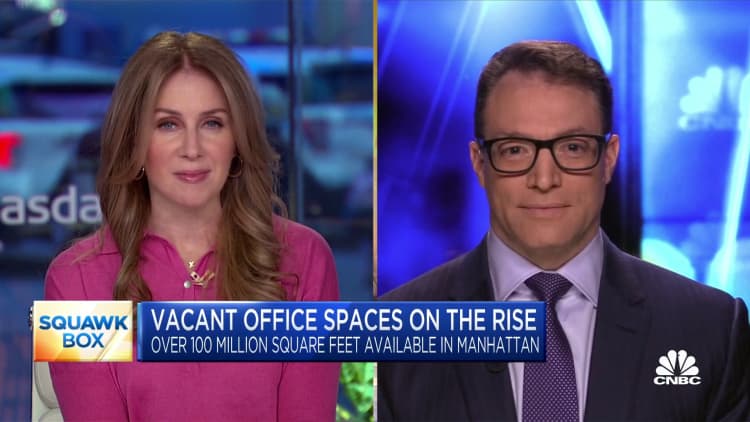 Vacant office spaces on the rise, with over 100 million square feet available in Manhattan