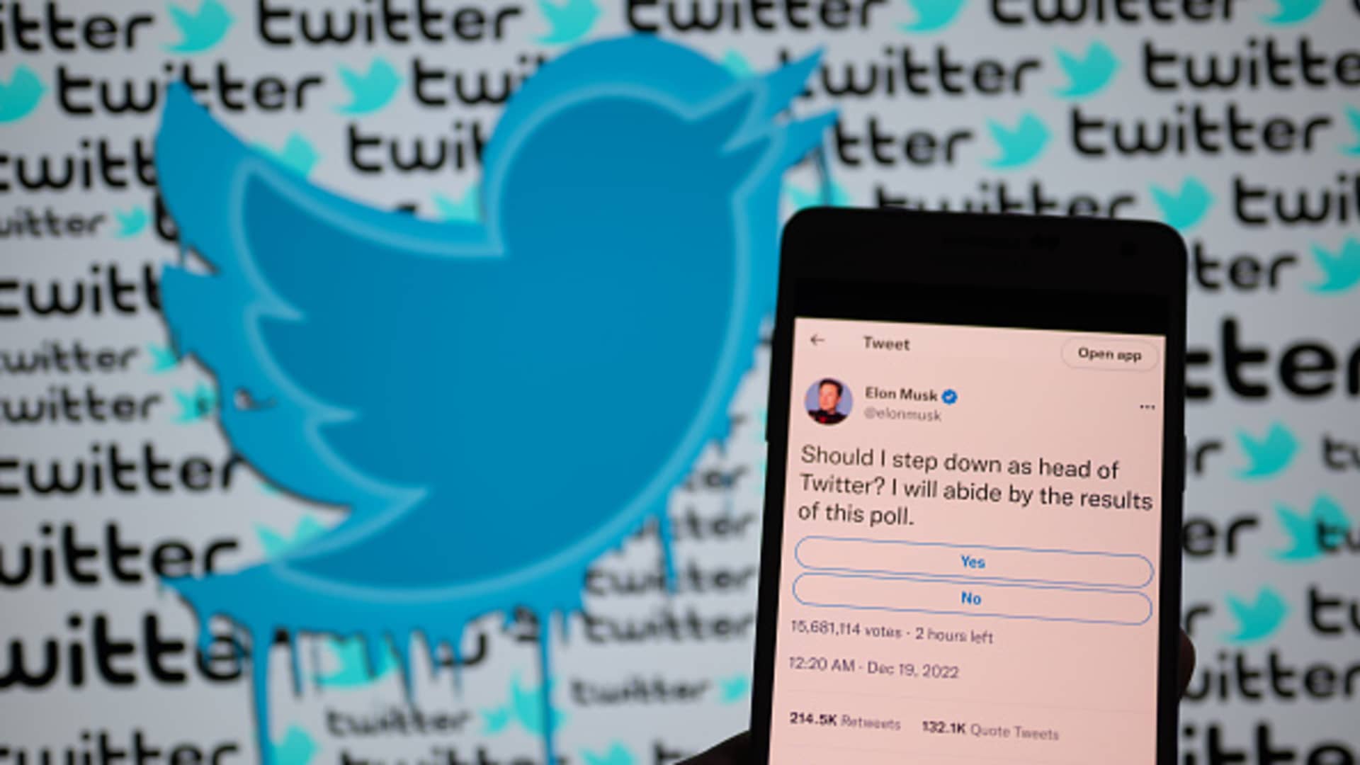 Twitter was down for about 90 minutes Wednesday, telling users they'd hit their daily limit on posts