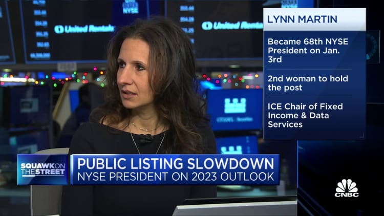 NYSE President Too Optimistic About 2023 Public Listings: 'Later Logs Have Not Been Strong'