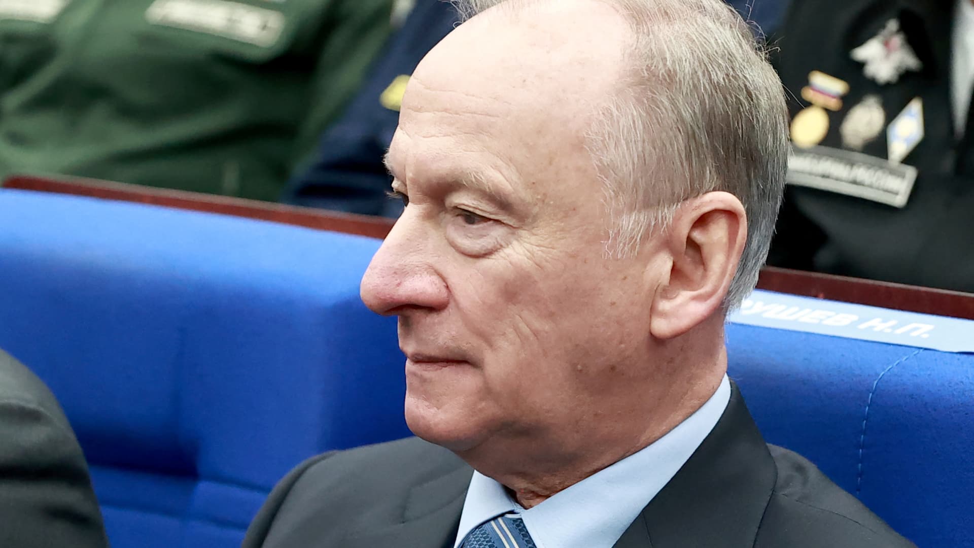 Russia's Security Council Secretary Nikolai Patrushev attends an annual meeting of the Defence Ministry Board in Moscow, Russia, December 21, 2022. 