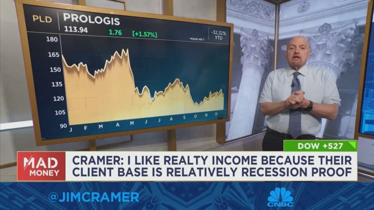 Jim Cramer explains why he'll love these three real estate stocks for 2023