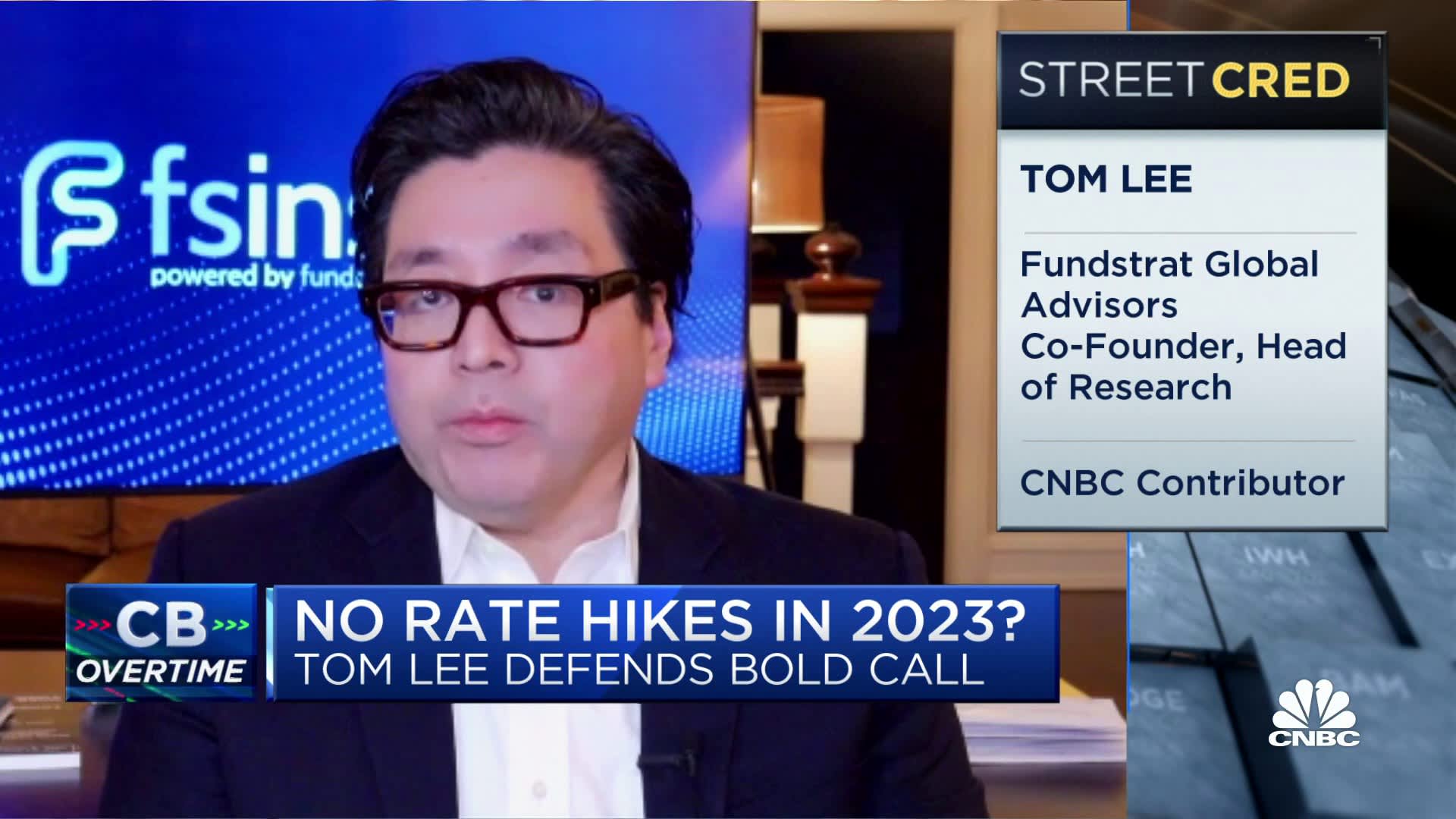 Fundstrat's Tom Lee defends bold call of zero Fed rate hikes in 2023