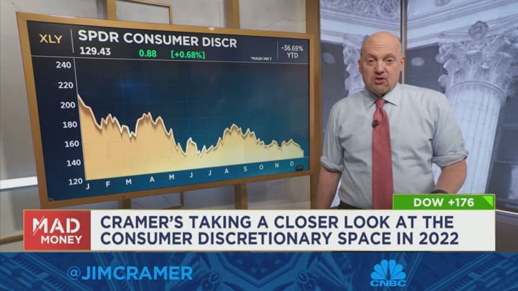 Jim Cramer likes these 7 client discretionary shares for 2023