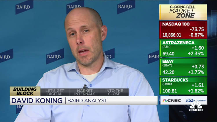 Inflation and rates will be macro tailwinds for Block, says Baird analyst David Koning