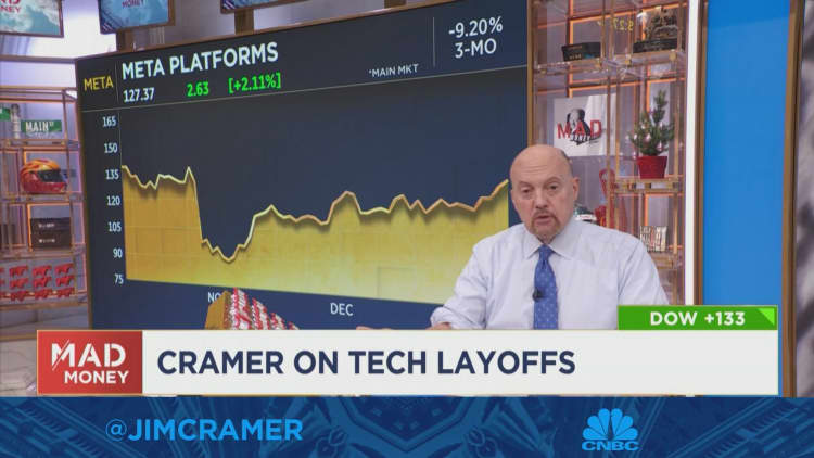 Jim Cramer gives his thoughts on Salesforce layoffs