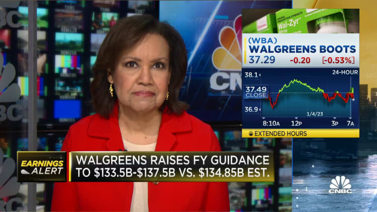 Walgreens earnings beat estimates as early flu season helps drive sales