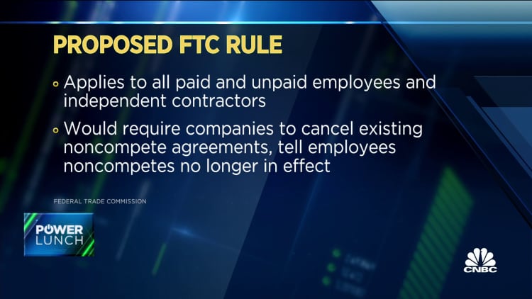 FTC proposes new rule prohibiting non-compete clauses