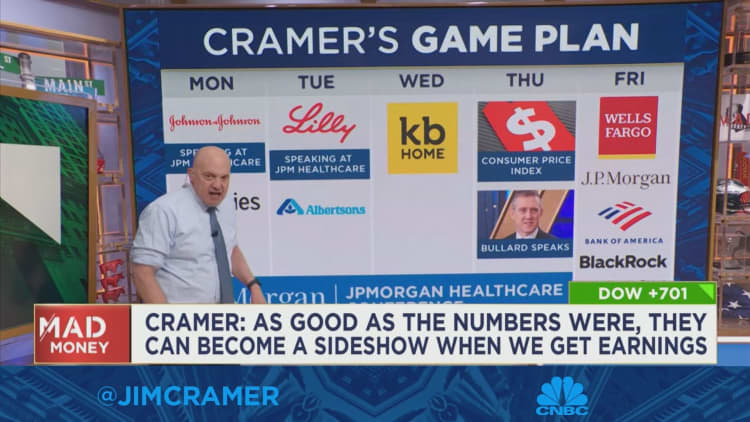 Cramer's game plan for the trading week of Jan. 9
