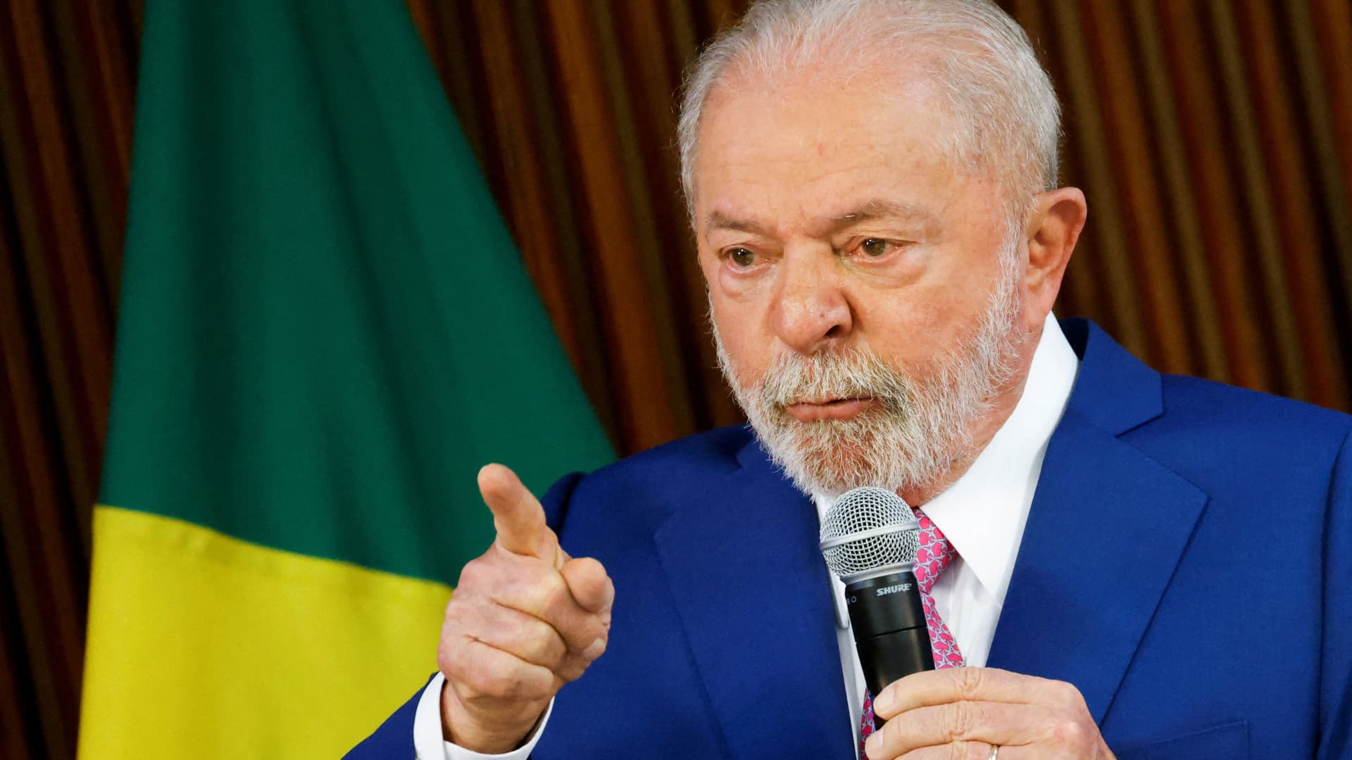 Brazil's President Luiz Inacio Lula da Silva attends a ministerial meeting at the Planalto Palace in Brasilia, Brazil January 6, 2023. 