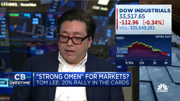 Fundstrat's Tom Lee expects a 20% rally this year
