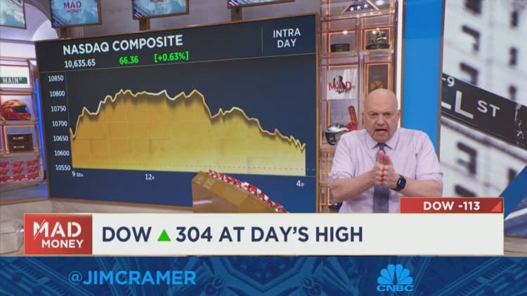 Jim Cramer explains why Monday's tech rally was tradeable but not investable