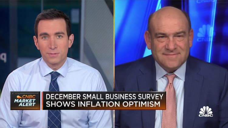 December small business survey shows inflation optimism