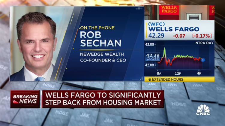 Wells Fargo stepping back from housing shows the impact of rising interest rates, says NewEdge's Sechan