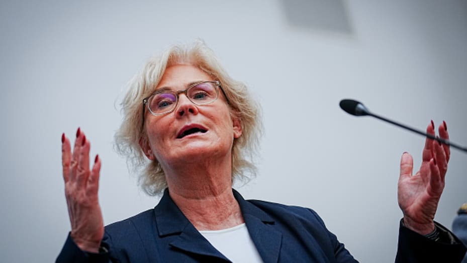 German Defense Minister Christine Lambrecht on Monday formally tendered her resignation.