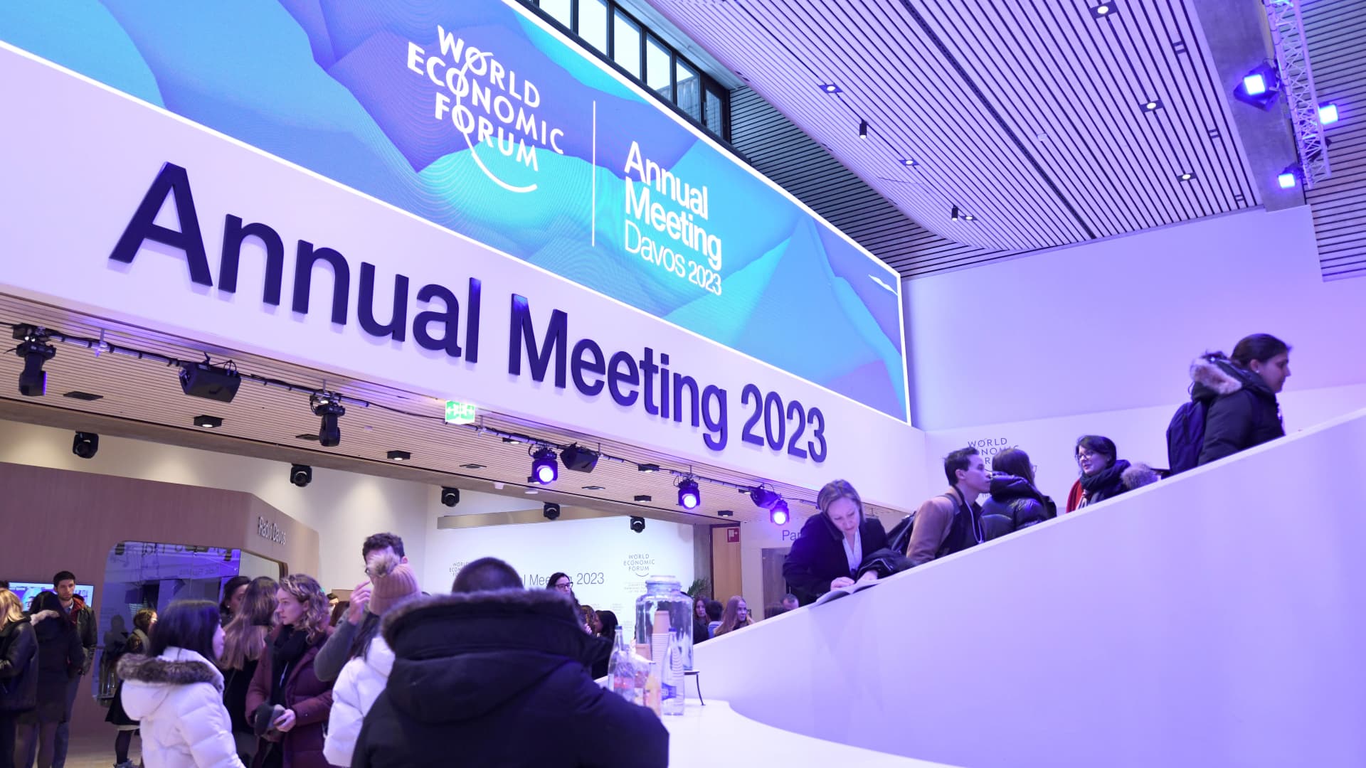 Manchin & Sinema attend Davos luncheon with CEOs