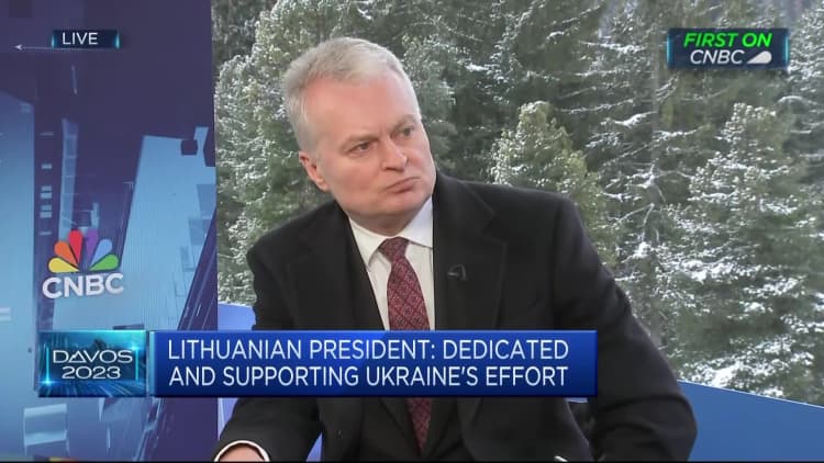 Lithuania's president says sanctions on Russia must go further
