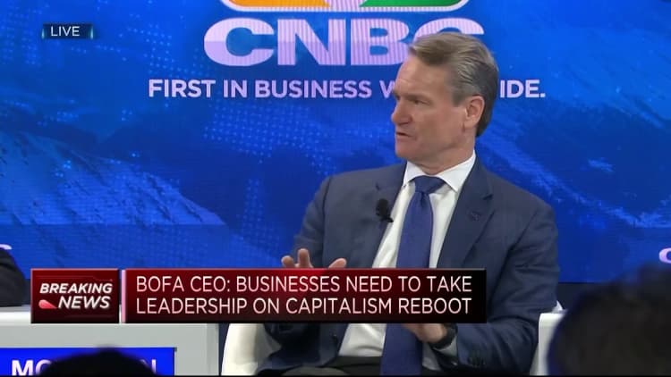 Bank of America CEO says new rules to reboot capitalism must be straightforward for businesses