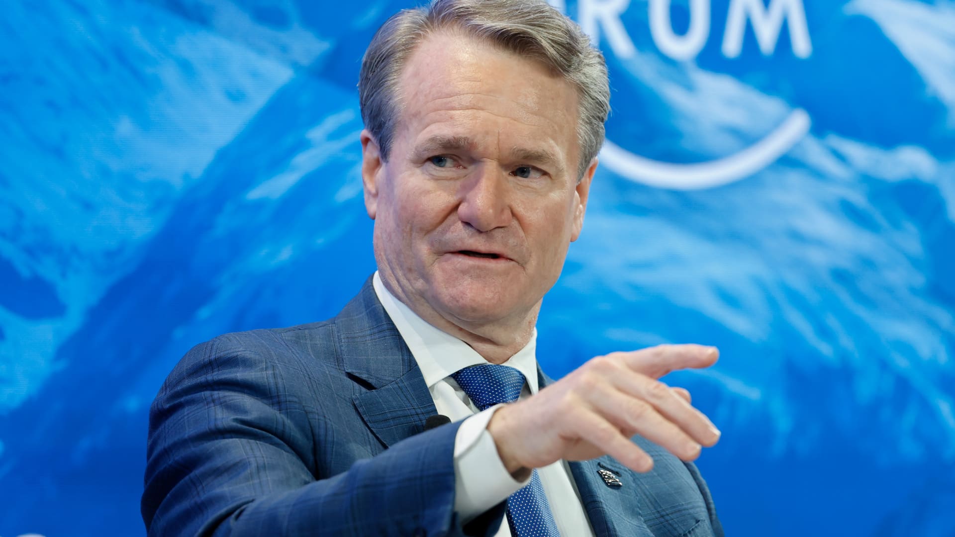 Bank of America CEO Brian Moynihan says he sees a relatively mild recession