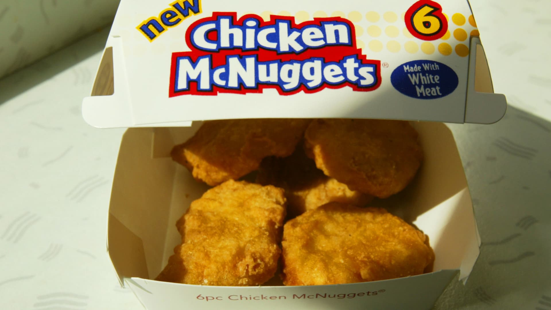 Chicken McNuggets, seen here in 2003, have been a staple of McDonald's menu since 1983.