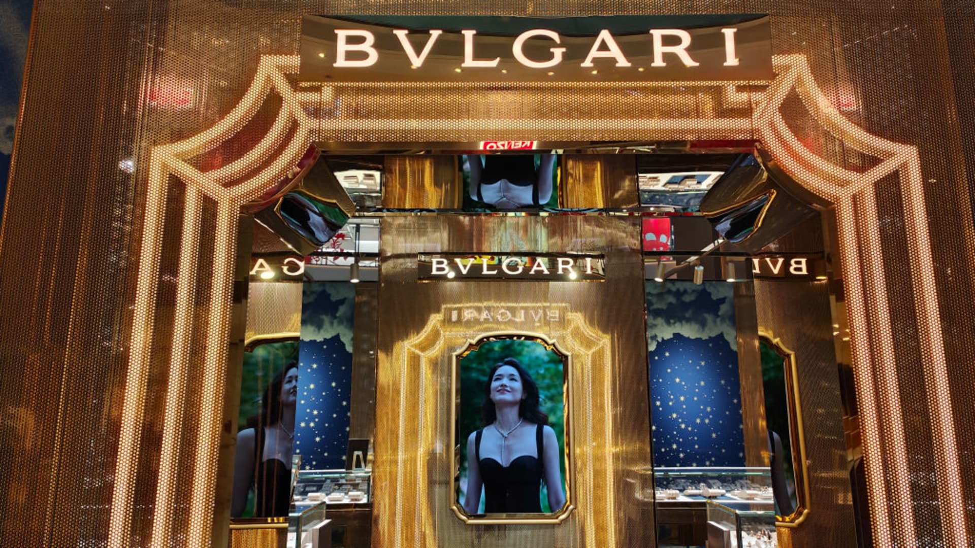 A Bvlgari store in a shopping mall in Shanghai, China on January 12, 2023.