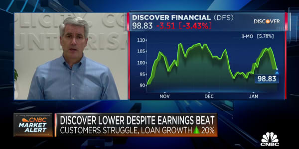 Discover Financial Services CEO Roger Hochschild: Sales are up 13% in January