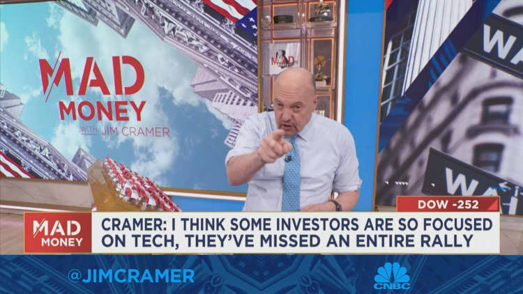 Jim Cramer says an 'obsession' with mega-cap names is taking a toll on the bull market