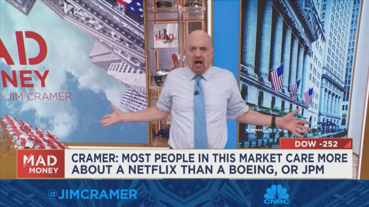 Jim Cramer says there are two tracks in the market