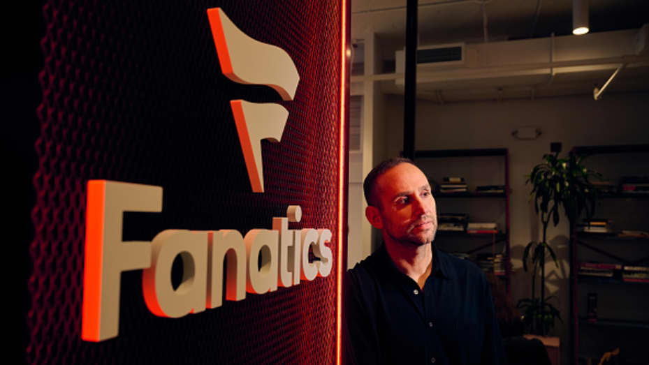 New York, NY. - December 7th. Portrait for a profile on Fanatics founder & CEO Michael Rubin at his office in downtown NYC.