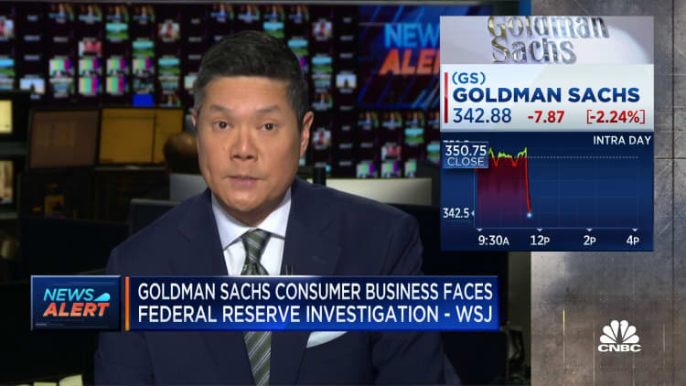 Goldman Sachs consumer business faces Federal Reserve investigation