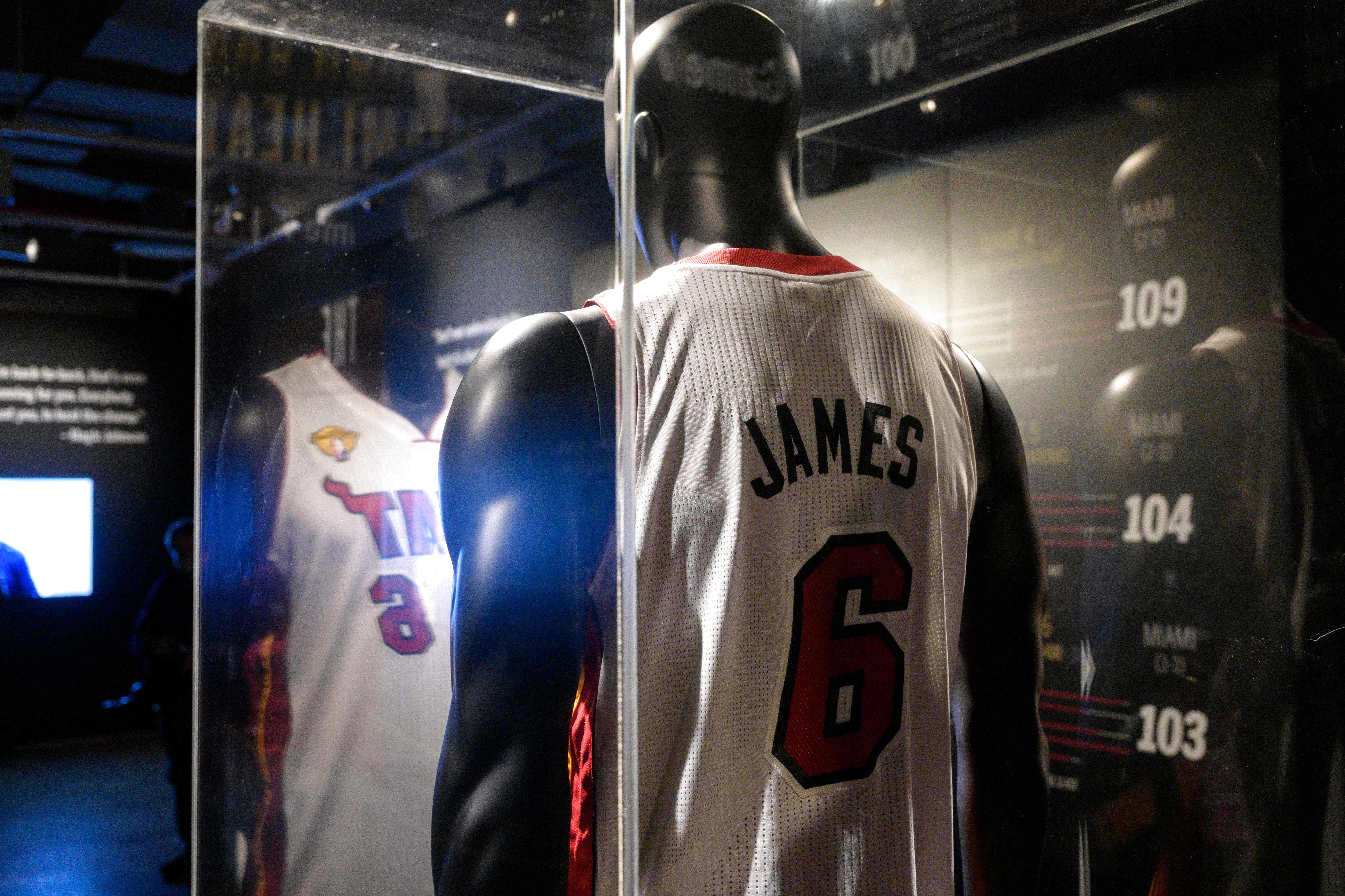 LeBron James 2013 NBA Finals Miami Heat Game Worn Jersey