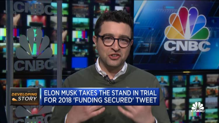 Tesla CEO Elon Musk Testifies 2018 'Funding Secured'